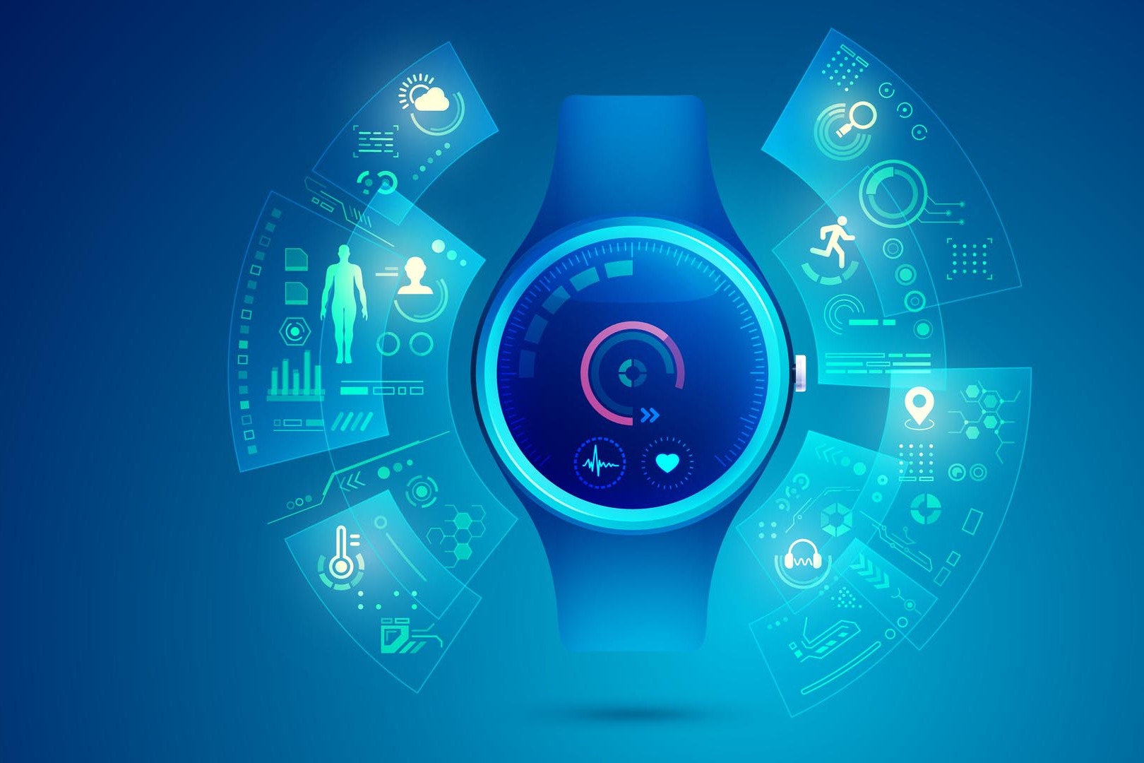 Tecnologia Indossabile IoT Fitness Tracker Localizzazione Sicura Baby Monitoring Intelligente